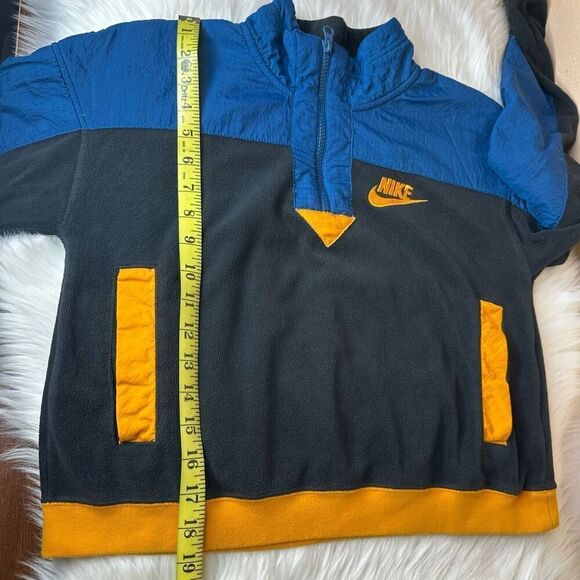 NIKE BLUE AND ORANGE POLAR FLEECE HALF ZIP SWEATSHIRT Size XS - Picture 7 of 13
